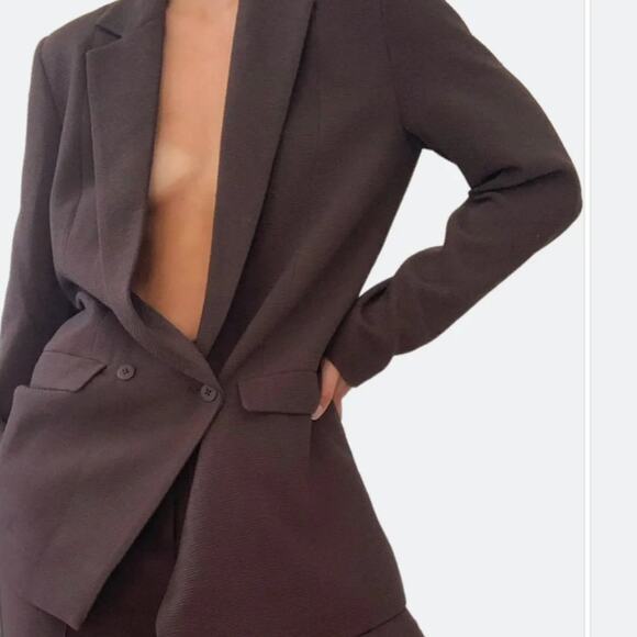 Stylein NWT Benito Brown Blazer Large - Picture 2 of 8